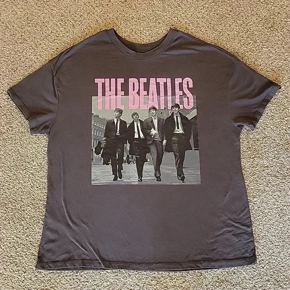 Beatles Grey Tshirt Apple Lable Size XXL - Picture 1 of 5
